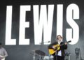 Lewis Capaldi performs during the Glastonbury Festival in Worthy Farm, Somerset, England, Friday, June 27, 2025.