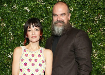 Sean Zanni/WireImage Lily Allen and David Harbour in June 2024