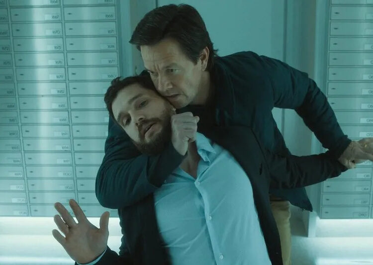 Mark Wahlberg (R) and Kit Harington star in "The Family Plan 2," premiering Friday. Photo courtesy of Apple TV