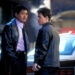 Chow Yun-fat looks cool in a leather jacked as Lieutenant Nick Chen while Mark Wahlberg looks scruffy as Detective Danny Wallace in The Corruptor