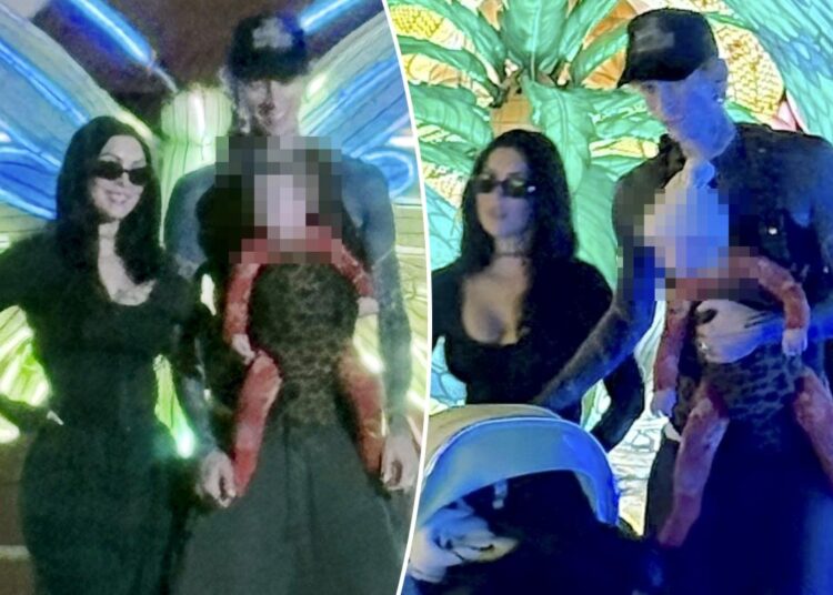 Megan Fox and MGK reunite for cozy family outing with baby daughter Saga