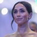 Duchess of Sussex Meghan Markle wears strapless gown