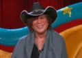 Shutterstock for Big Brother Mickey Rourke wearing a cowboy hat in the multi-coloured Celebrity Big Brother diary room chair