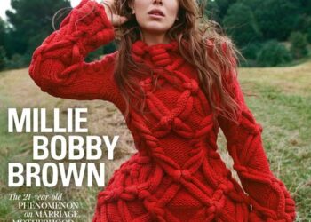 British Vogue December Cover featuring Millie Bobby Brown (Sebastian Faena/PA)