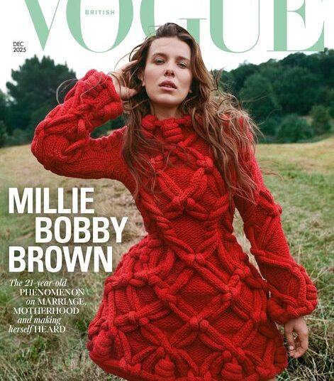 British Vogue December Cover featuring Millie Bobby Brown (Sebastian Faena/PA)