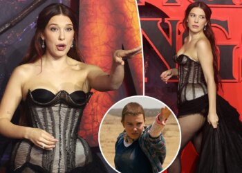 Millie Bobby Brown snaps at 'Stranger Things' red carpet photographer: 'You smile!'
