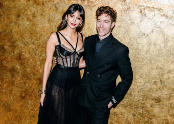 Nina Dobrev and Shaun White at The Albies held at The New York Public Library on September 28, 2023 in New York City.