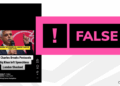 An image of the video with a verdict saying 'false'.