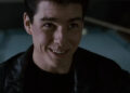 Tom Cruise's Vincent Lauria smiles in closeup in The Color of Money