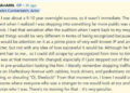 Benedict Cumberbatch AMA answer reading "Look, I was about a 9-10 year overnight success, so it wasn't immediate. The defining moment when I realized I was stepping into something far more public was of course Sherlock. I had that sensation after the audition when I went back to my moped. I realized things would be very different in terms of being recognized because I knew there would be attention on it as a prime piece of very well-known IP and an iconic character, but not with any idea of how successful it would be. Although he has different hair to me... so I could still scrape by unrecognized from time to time, but it really was at that moment life changed, especially if I just stepped out of the hair salon in pre-production looking like him. I literally remember stopping traffic out of Aveda on Shaftesbury Avenue with cabbies, truck drivers, and pedestrians stopping, pointing, or shouting "Oi, Sherlock!" From that moment on, I knew I would often walk into rooms where everyone who was a stranger to me would look at me and recognize who I was. There's no training for that - it's very peculiar."