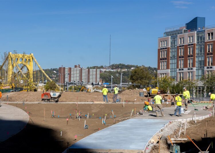 Pittsburgh's Arts Landing construction is more than halfway done