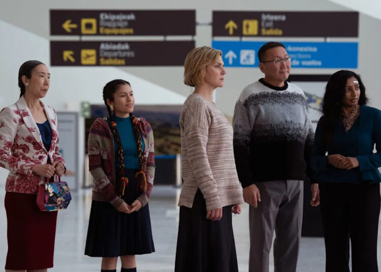 Apple TV+ Sharon Gee, Darinka Arones, Rhea Seehorn, Amarburen Sanjid and Menik Gooneratne on 'Pluribus'
