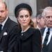 LONDON, UNITED KINGDOM - SEPTEMBER 16, 2025: William, Prince of Wales, Catherine, Princess of Wales and Prince Andrew, Duke of York attend Requiem Mass service at Westminster Cathedral for the Duchess of Kent who died aged 92 earlier this month in London, United Kingdom on September 16, 2025. The service was the first Catholic funeral held for a member of the Royal Family in modern British history. (Photo credit should read Wiktor Szymanowicz/Future Publishing via Getty Images)