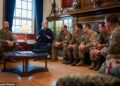 Prince Harry spent time with members of Canada's Reserve Forces during his visit to Toronto