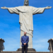 Prince William stands in front of the Christ the Redeemer statue in Rio de Janeiro