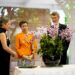 Princess Anne and Sir Tim Laurence with the ‘Dendrobium Anne’ orchid