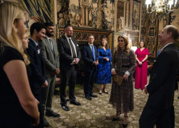 Fergus Burnett Princess Beatrice and Prince Edward at St. James's Palace on Nov. 6, 2025