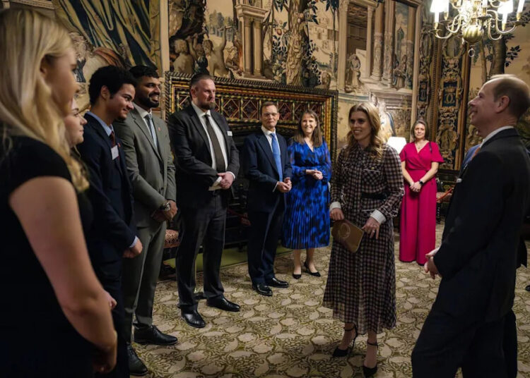 Fergus Burnett Princess Beatrice and Prince Edward at St. James's Palace on Nov. 6, 2025