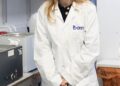 Princess Beatrice was all smiles as she visited the Borne research unit at Chelsea and Westminster Hospital on Monday