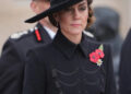 Kate laid a wreath honouring the war dead at the National Memorial Arboretum (Joe Giddens/PA)