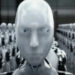 Sonny in a crowd of robots in I, Robot