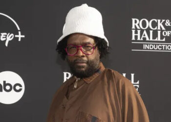 Questlove on the red carpet at the 2025 Rock & Roll of Hame (Disney/Cristian Lopez)