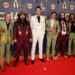 The Red Clay Strays pose on the red carpet before the 58th Annual Country Music Association Awards in Nashville, Tenn., Wednesday, Nov. 20, 2024.