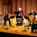 Members of Los Angeles Chamber Orchestra performing Brahms' String Sextet No. 1