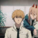 Chainsaw Man, Denji sitting in chair while Power looks over him