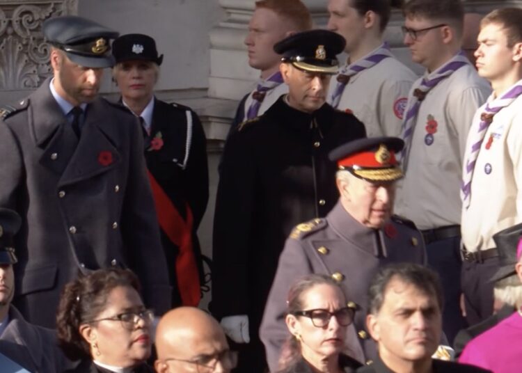 Royal Family at Remembrance Sunday