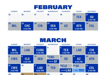 The Kansas City Royals 2026 Spring Training schedule.