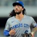 Jul 20, 2025; Miami, Florida, USA; Kansas City Royals second baseman Jonathan India (6) looks on against the Miami Marlins during the seventh inning at loanDepot Park. Mandatory Credit: Sam Navarro-Imagn Images