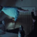 Regan floating above the bed in The Exorcist