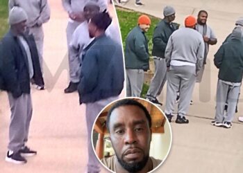 Sean 'Diddy' Combs smiles with inmates in new prison photos
