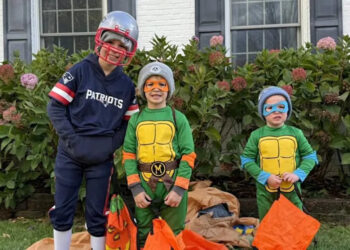 Dylan Dreyer's sons Calvin, Oliver, and Rusty, Halloween 2025, October 31, 2025 (photo featured on the November 3, 2025, episode of NBC's 'Today.')