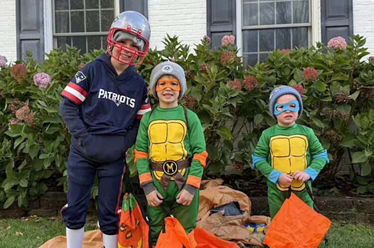 Dylan Dreyer's sons Calvin, Oliver, and Rusty, Halloween 2025, October 31, 2025 (photo featured on the November 3, 2025, episode of NBC's 'Today.')