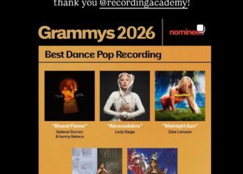 nominees for best dance pop recording at the 2026 grammys