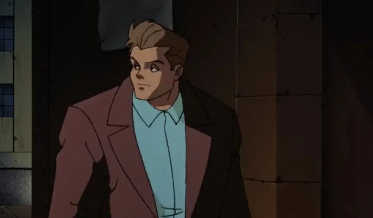 Wizard walks down a dark alleyway in Batman the Animated Series