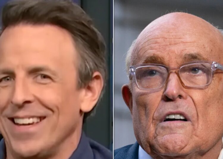Seth Meyers Roasts Rudy Giuliani With This Big Epstein 'Secret'