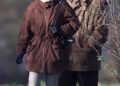 Ghislaine Maxwell and Jeffrey Epstein on a pheasant shoot with Andrew in December 2000