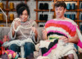 Tom Daley with Game of Wool contestant Lydia