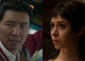Simu Liu as Shang-Chi and Cristin Milioti in Penguin.
