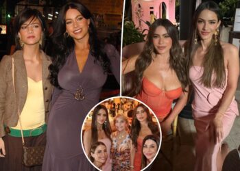 Sofía Vergara poses with striking younger sister Sandra in rare family photo