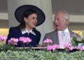 Sophie Winkleman, 45, pictured sharing a laugh with King Charles III, said being a senior royal looks like 'total hell' after spending over a decade in the royal family