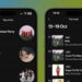 Two iPhones showing Spotify listening stats, one with top artists and one with top songs