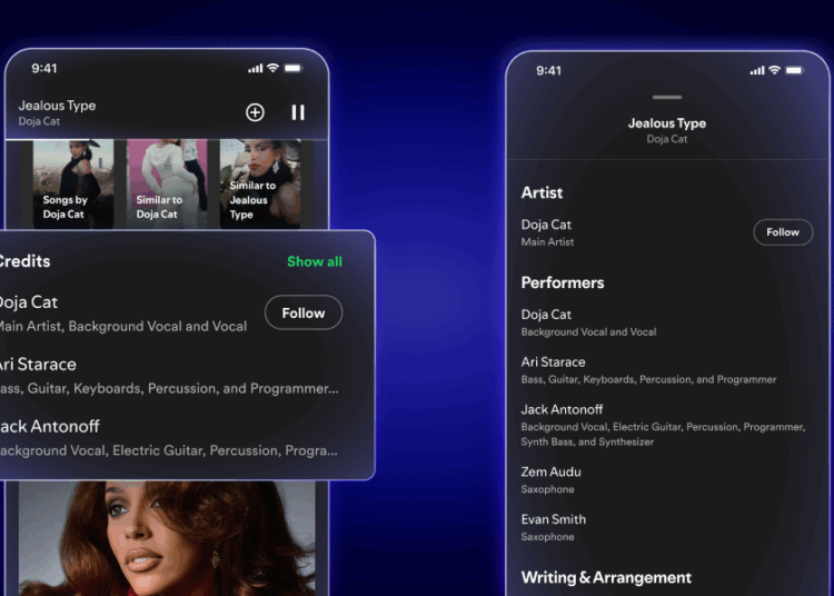 Spotify rolls out expanded song credits, previews new ‘SongDNA’ and ‘About the song’ features for Premium users