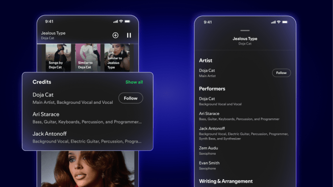 Spotify's new features let listeners explore the people and stories behind their favorite music
