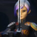 Sabine wielding the darksaber in Star Wars Rebels