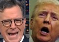 Stephen Colbert Showers Trump With An Awkward Golden Reminder