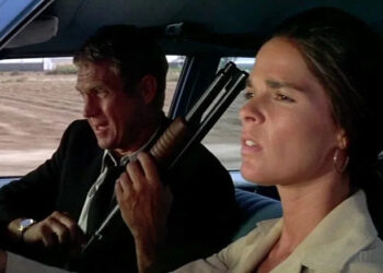Carol and Doc driving in "The Getaway" (1972)